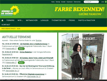 Tablet Screenshot of gruene-pankow.de